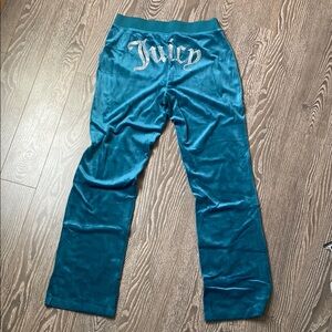 Juicy Couture Teal Velour Pants